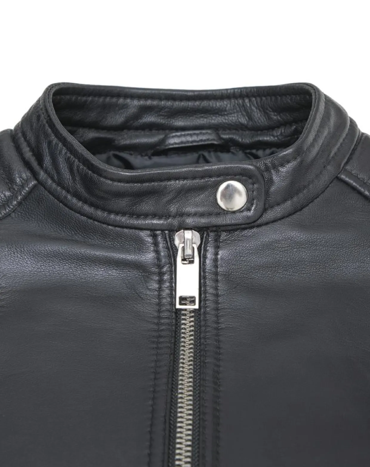 Femme Blue Wellford Vestes, Blousons^Veste en Cuir Caterina noire