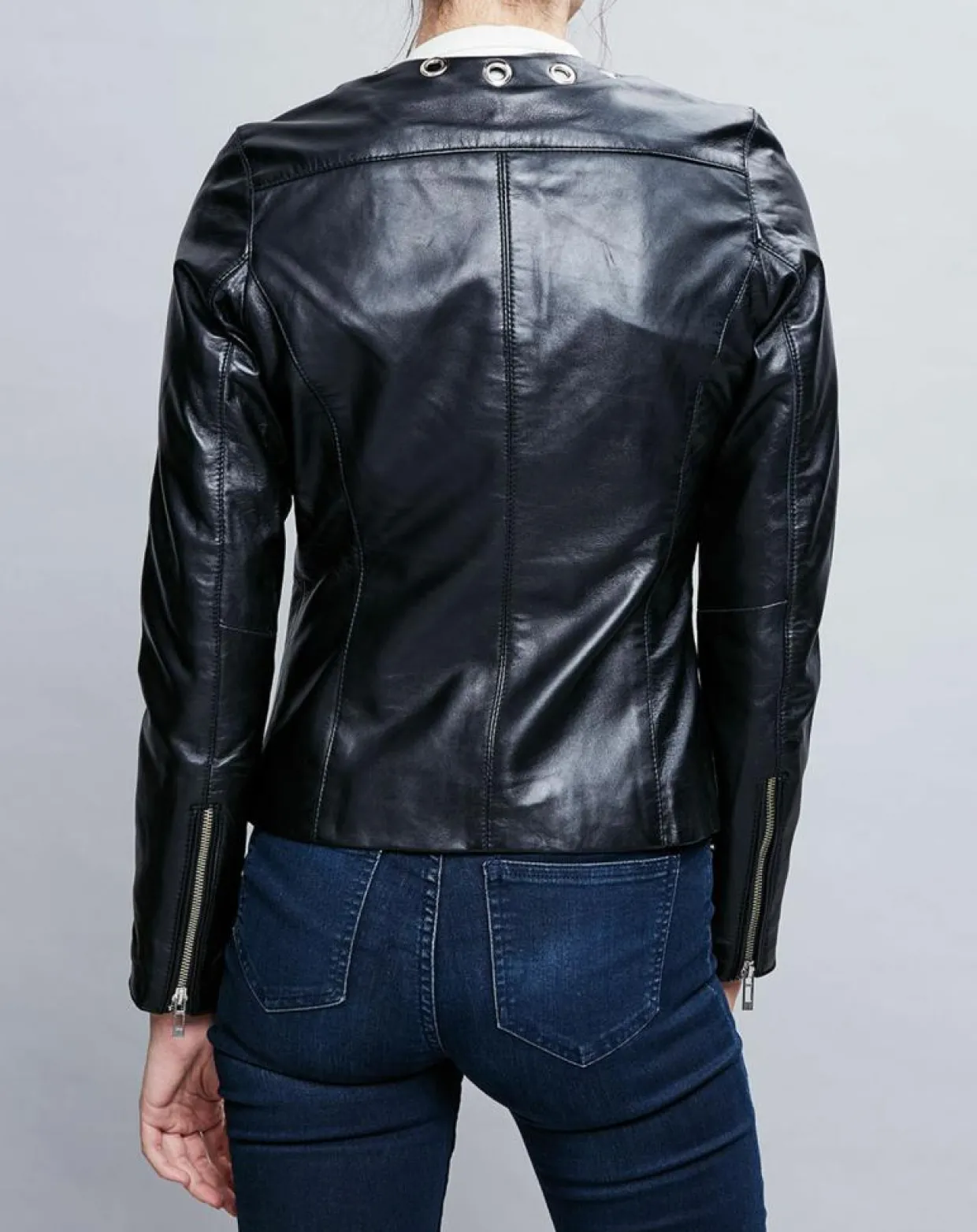 Femme Chyston Vestes, Blousons^Veste en Cuir Cécile noire