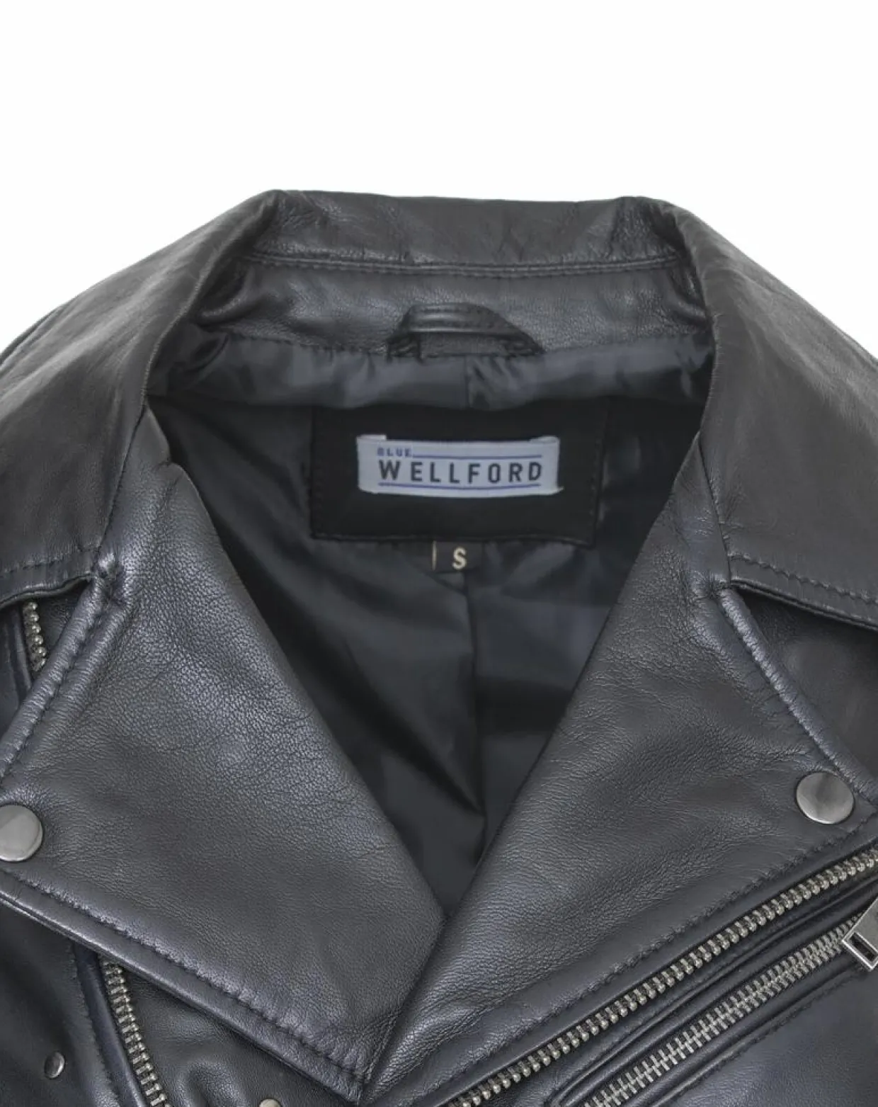 Femme Blue Wellford Vestes, Blousons^Veste en Cuir Chana noire
