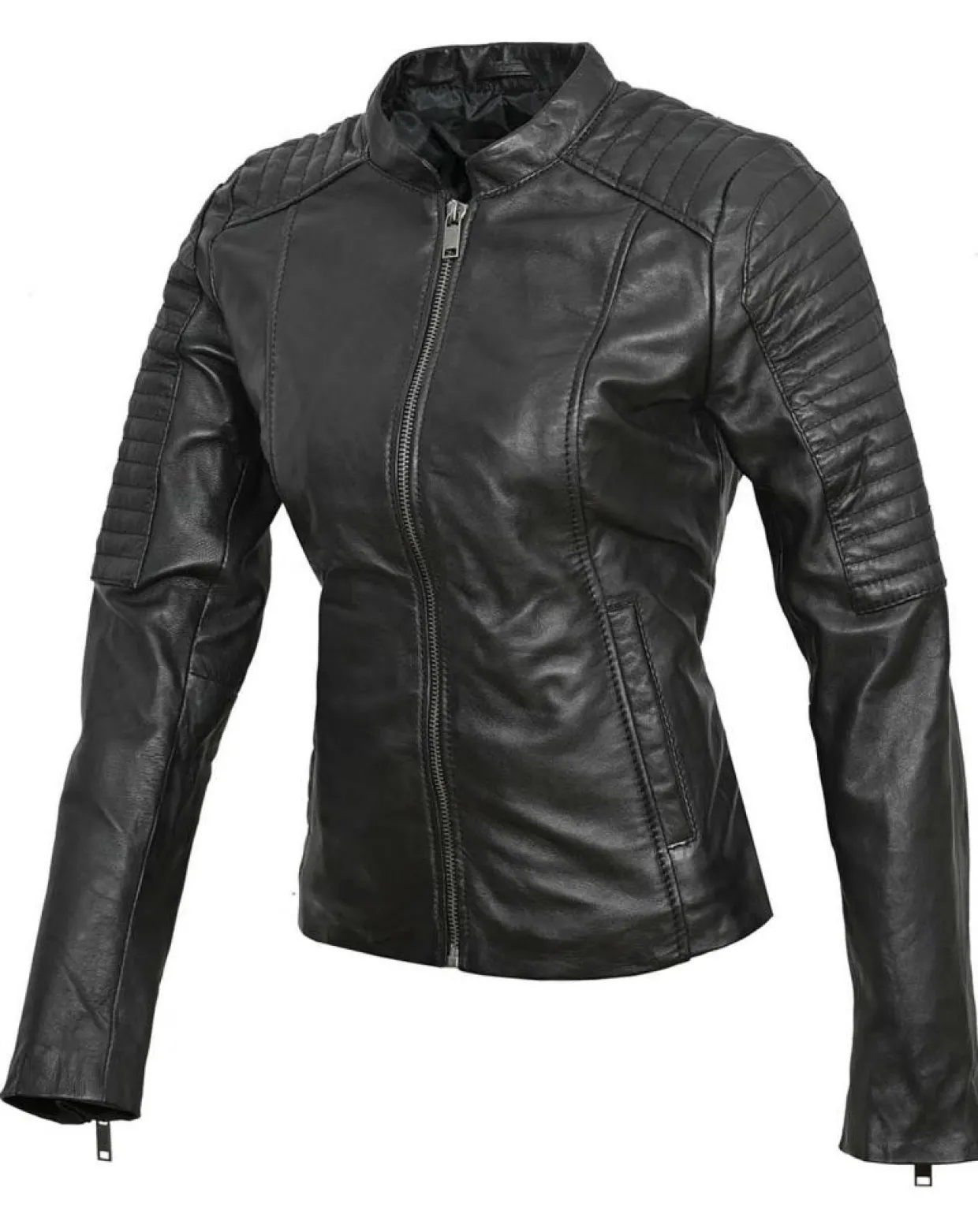 Femme Chyston Vestes, Blousons^Veste en Cuir Cheyenne noire