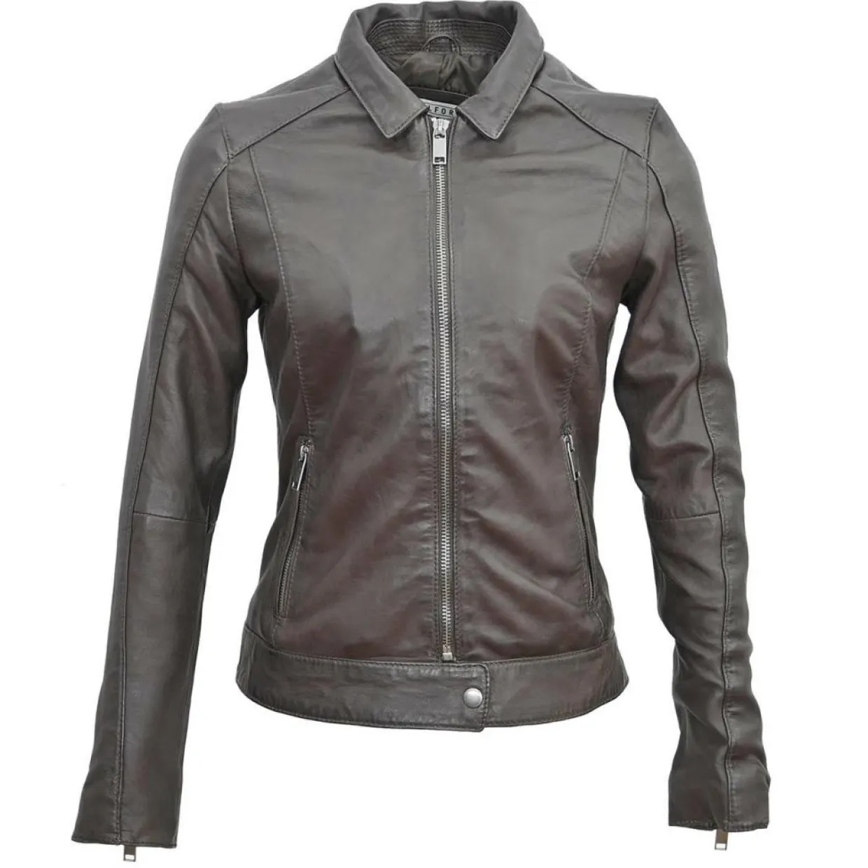 Femme Blue Wellford Vestes, Blousons^Veste en Cuir Chloris marron