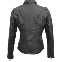 Femme Blue Wellford Vestes, Blousons^Veste en Cuir Chloris noire