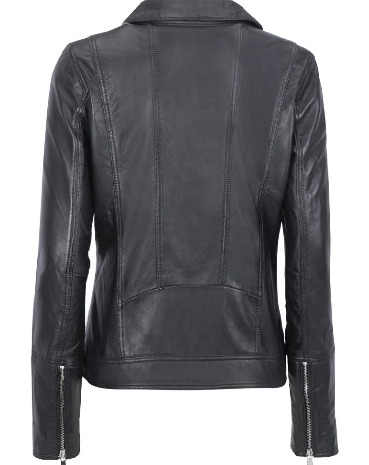 Veste en Cuir Cora noire-Chyston Best