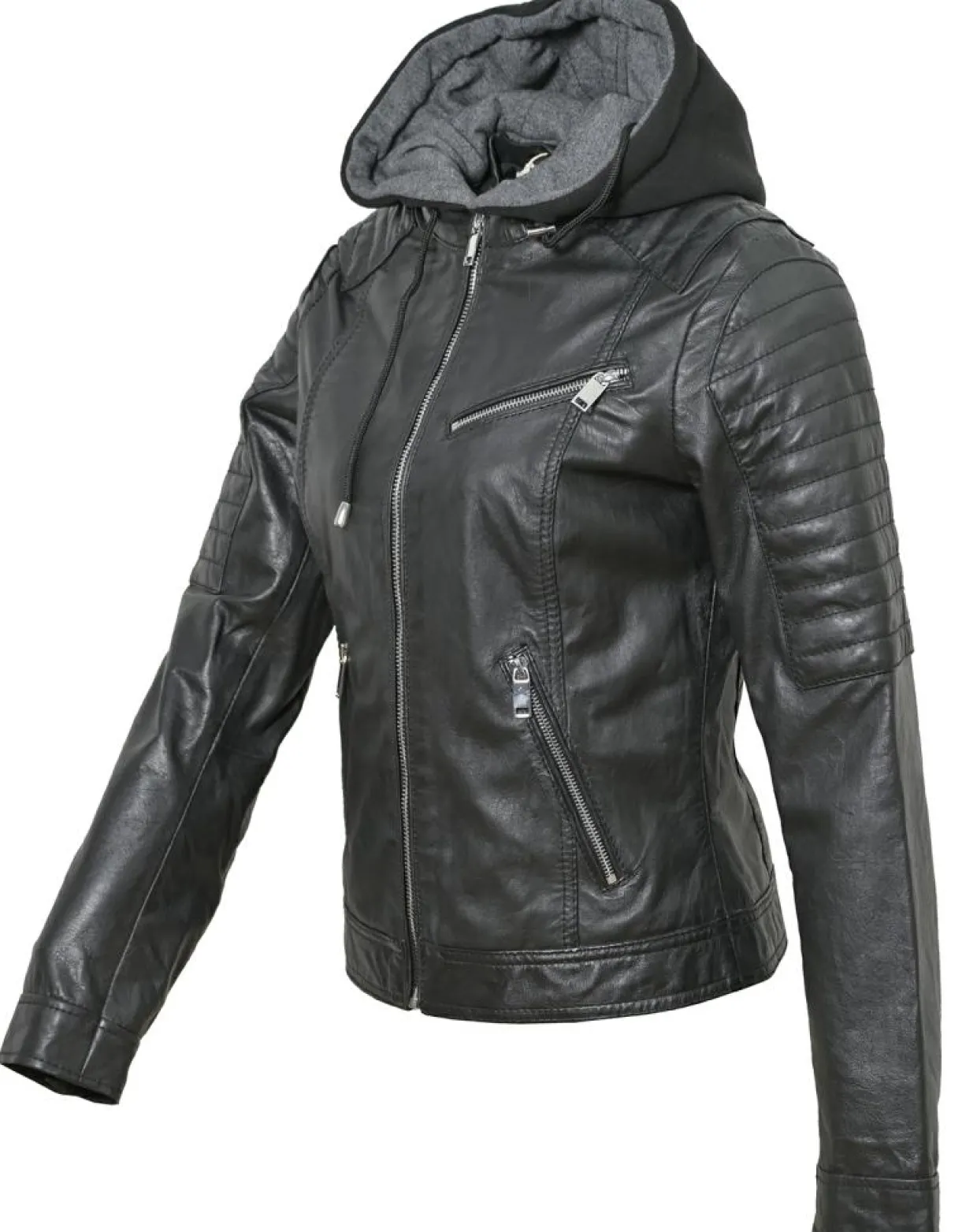 Veste en Cuir Coria noire-Chyston Online