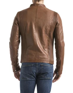 Veste en Cuir Corrib cognac-Blue Wellford Best