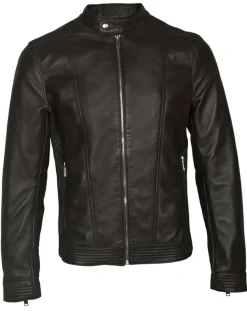 Veste en Cuir Corto marron foncé-Blue Wellford Hot