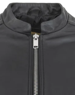 Femme Chyston Vestes, Blousons^Veste en Cuir d'Agneau Clara noire