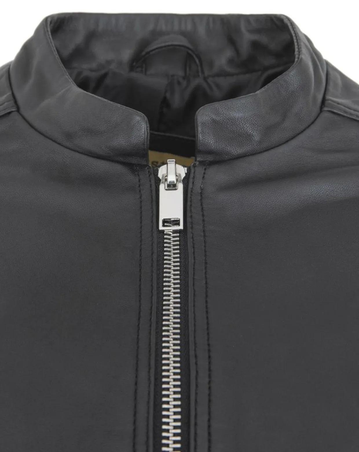 Femme Chyston Vestes, Blousons^Veste en Cuir d'Agneau Clara noire