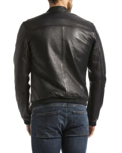 Veste en Cuir Douro marine-Blue Wellford Outlet