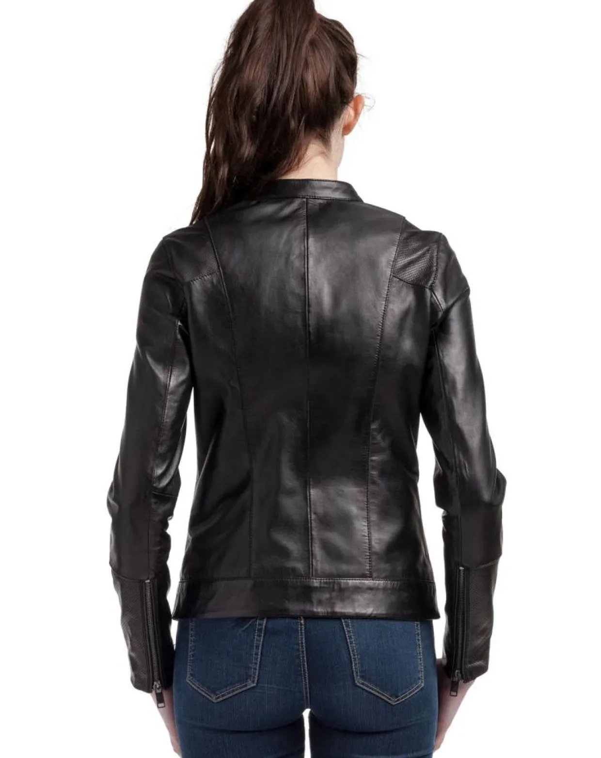 Femme Chyston Vestes, Blousons^Veste en Cuir Ellyn noire