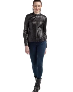 Femme Chyston Vestes, Blousons^Veste en Cuir Ellyn noire