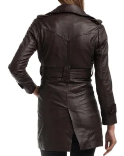 Femme Chyston Vestes, Blousons^Veste en Cuir Elsa marron