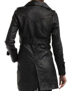 Veste en Cuir Elsa noire-Chyston Discount