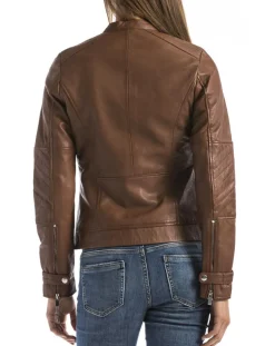 Femme Blue Wellford Vestes, Blousons^Veste en Cuir Euphrate cognac