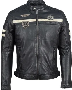 Homme Chyston Vestes, Blousons^Veste en Cuir Harty noire