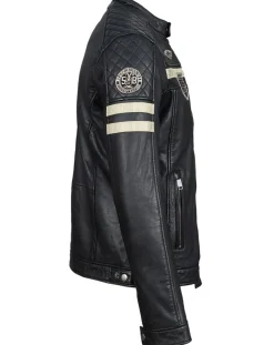 Homme Chyston Vestes, Blousons^Veste en Cuir Harty noire