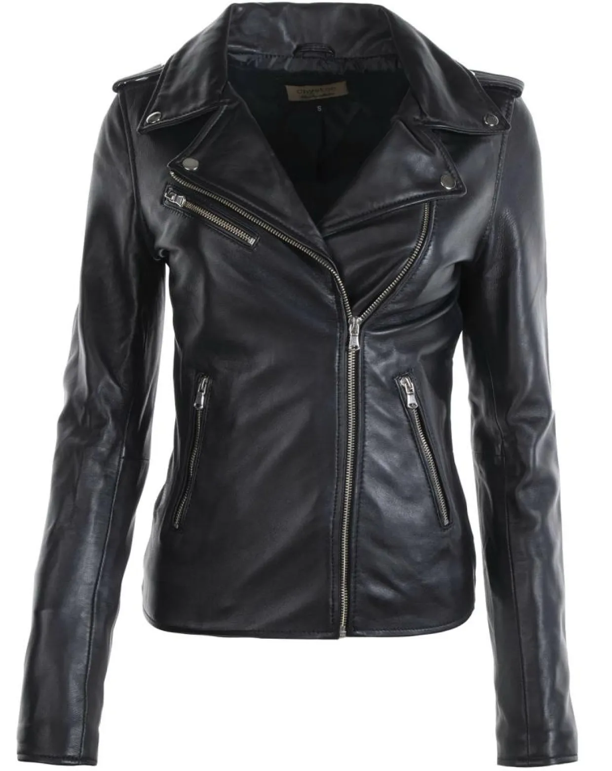 Femme Chyston Vestes, Blousons^Veste en Cuir Hortence noire