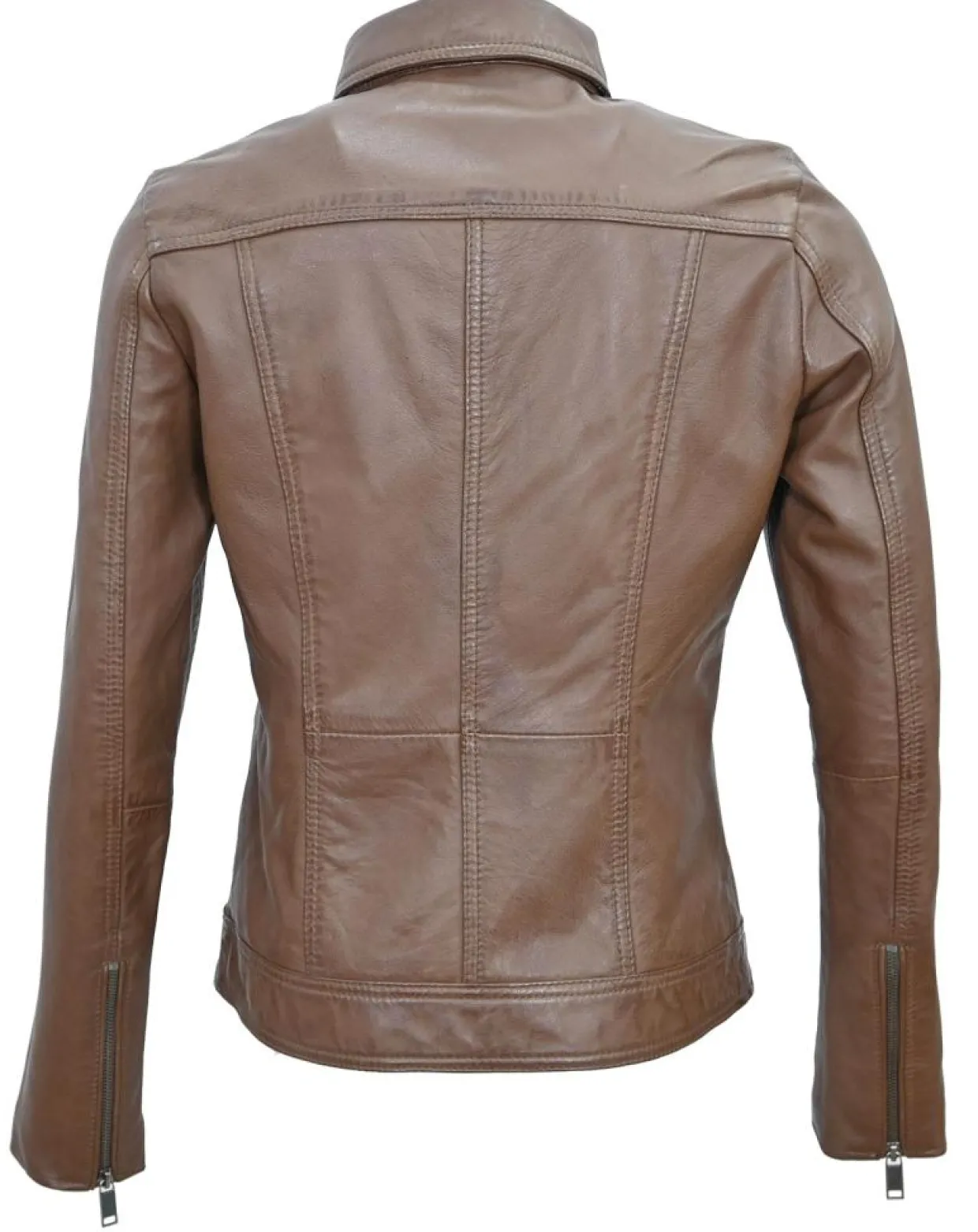 Femme Chyston Vestes, Blousons^Veste en Cuir Isia cognac