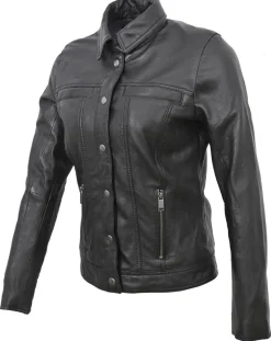 Femme Chyston Vestes, Blousons^Veste en Cuir Isia noire