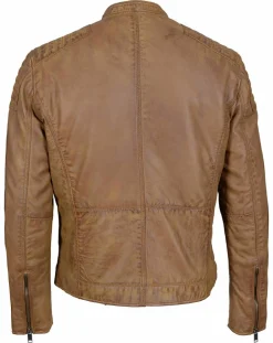 Homme Chyston Vestes, Blousons^Veste en Cuir Jefferson cognac