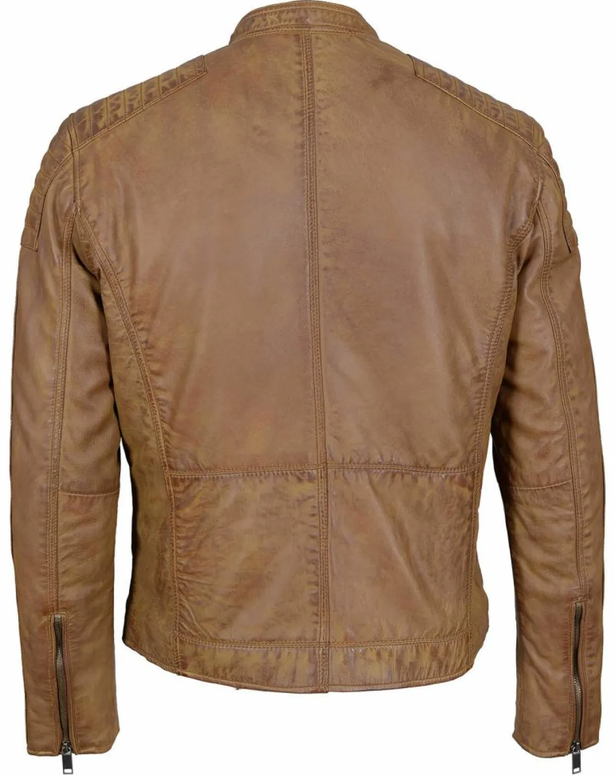 Homme Chyston Vestes, Blousons^Veste en Cuir Jefferson cognac