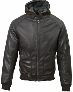 Homme Chyston Vestes, Blousons^Veste en Cuir Jul marron