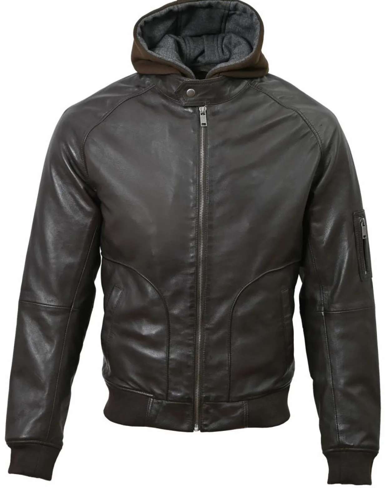 Homme Chyston Vestes, Blousons^Veste en Cuir Jul marron