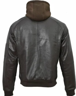 Homme Chyston Vestes, Blousons^Veste en Cuir Jul marron