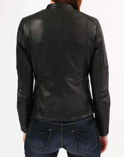 Femme Blue Wellford Vestes, Blousons^Veste en Cuir Marion noire