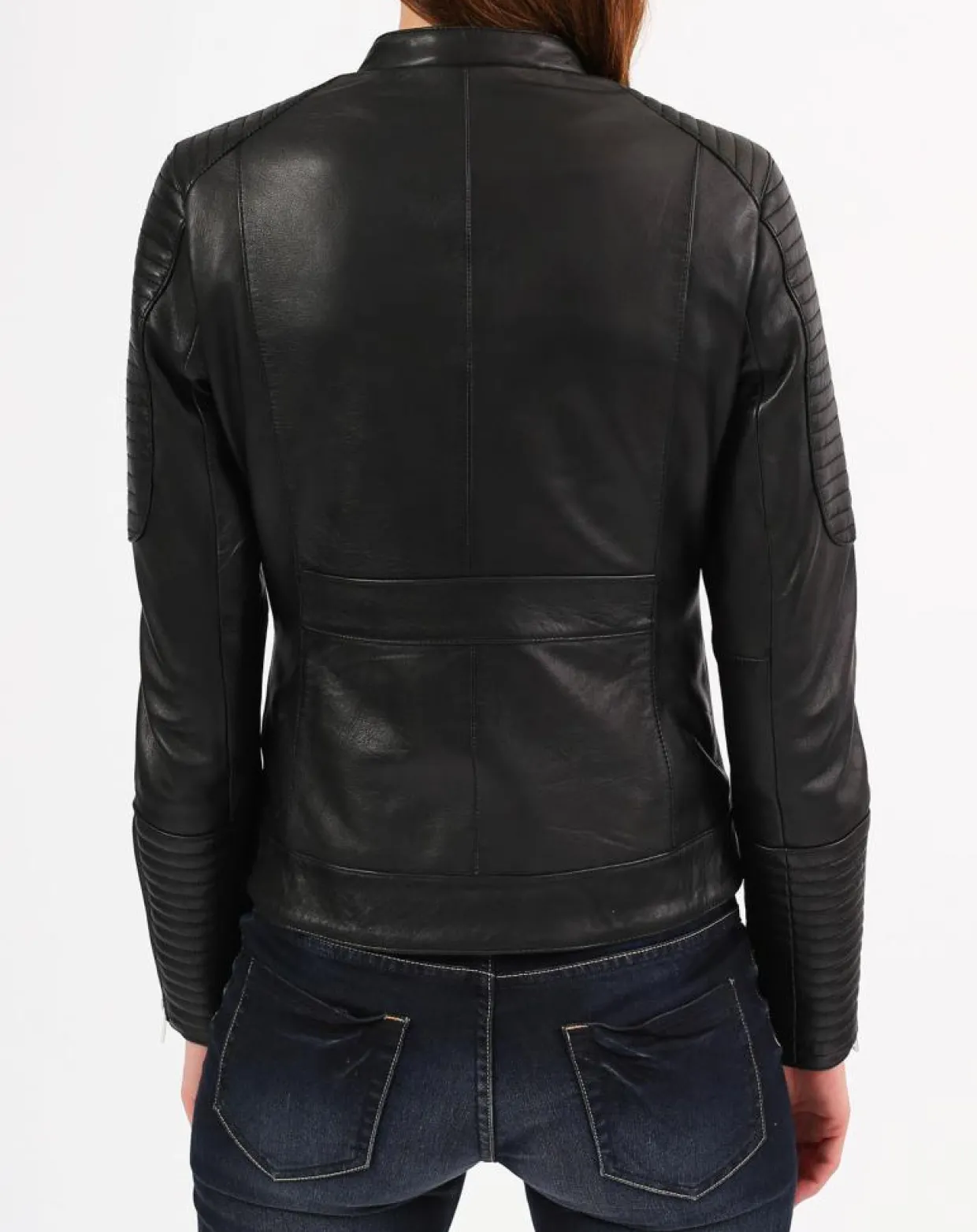 Femme Blue Wellford Vestes, Blousons^Veste en Cuir Marion noire