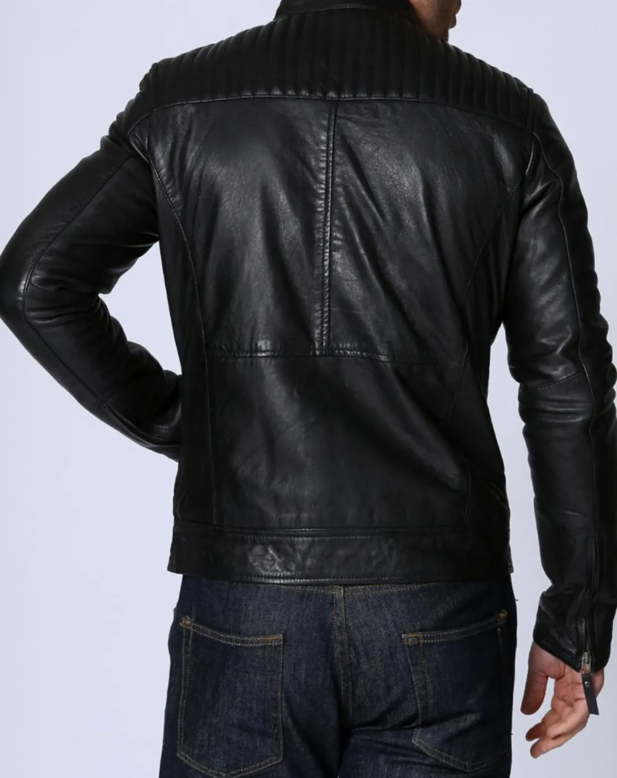 Veste en Cuir michael noire-Chyston Sale