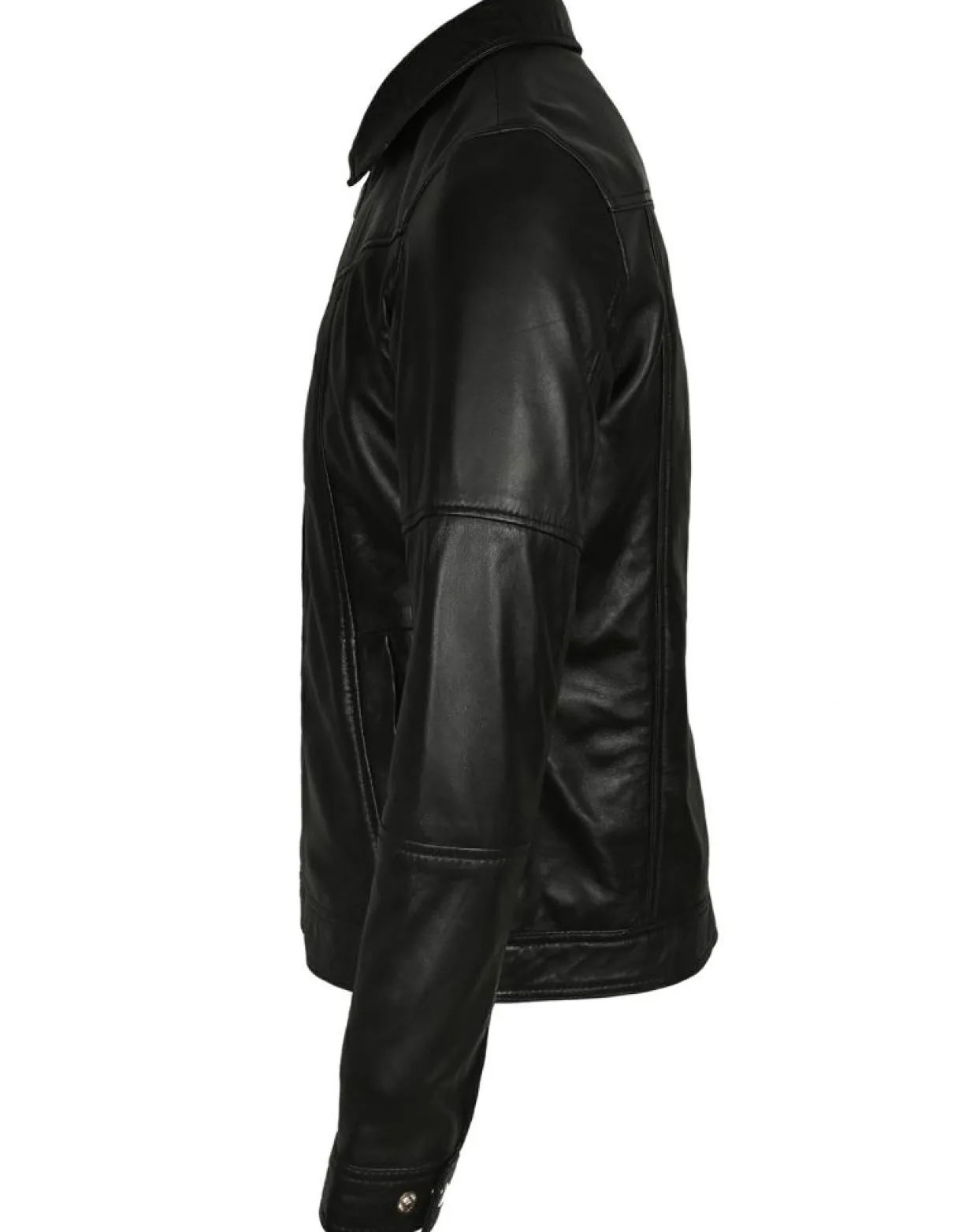 Homme Blue Wellford Vestes, Blousons^Veste en Cuir Micky noire