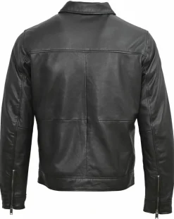 Homme Chyston Vestes, Blousons^Veste en Cuir Niort noire