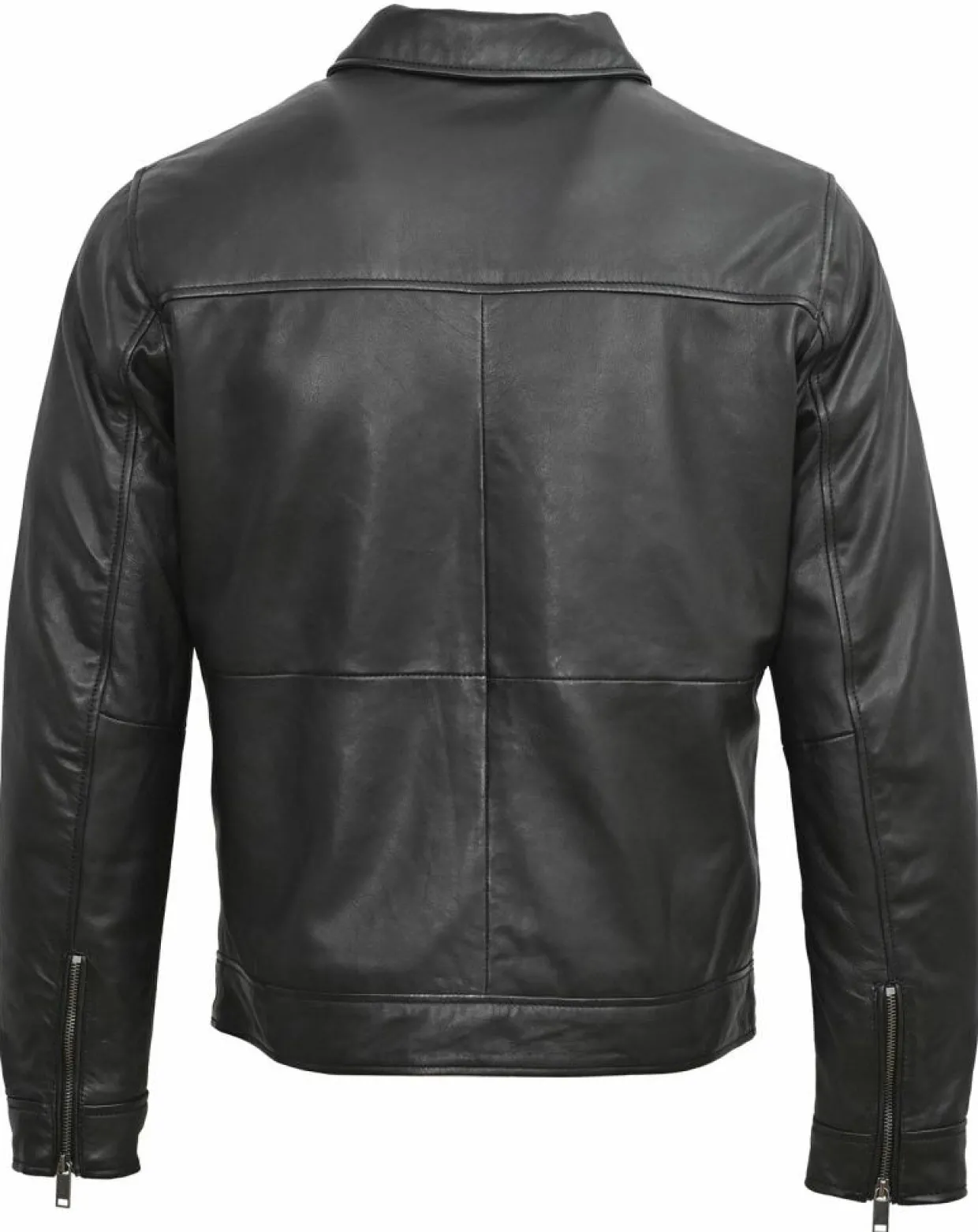 Homme Chyston Vestes, Blousons^Veste en Cuir Niort noire
