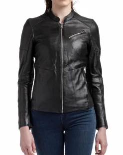 Femme Blue Wellford Vestes, Blousons^Veste en Cuir Nova noire