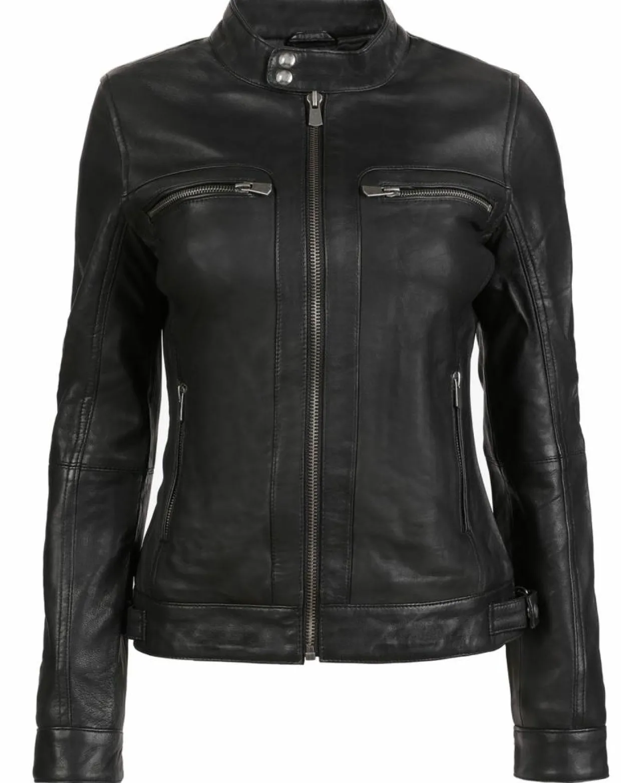 Veste en Cuir Nyra noire-Chyston Clearance