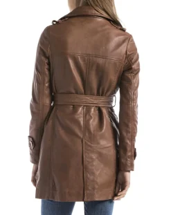 Veste en Cuir Oka cognac-Blue Wellford Outlet