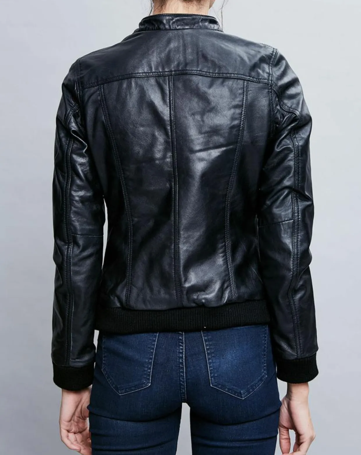 Homme Chyston Vestes, Blousons^Veste en Cuir Olive noire