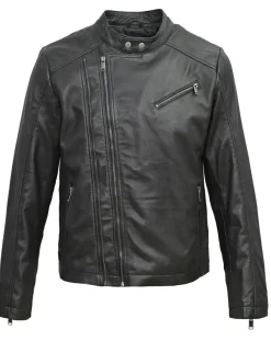 Homme Chyston Vestes, Blousons^Veste en Cuir Ornelle noire