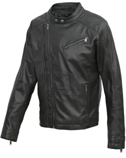 Homme Chyston Vestes, Blousons^Veste en Cuir Ornelle noire