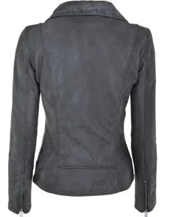 Veste en Cuir Polly vintage noir vintage-Chyston