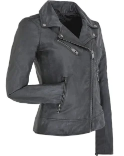 Veste en Cuir Polly vintage noir vintage-Chyston