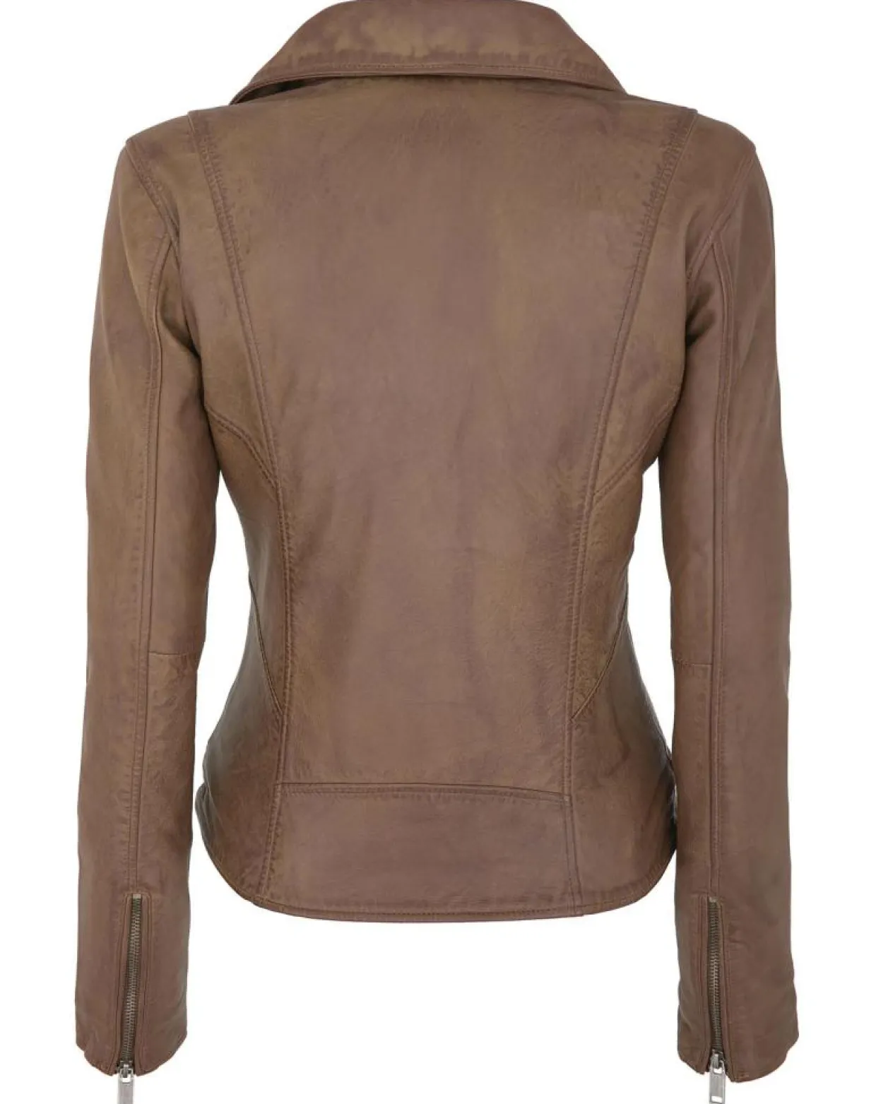Veste en Cuir Polly vintage cognac-Chyston Discount