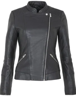 Femme Chyston Vestes, Blousons^Veste en Cuir Rosalie noire
