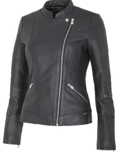 Femme Chyston Vestes, Blousons^Veste en Cuir Rosalie noire