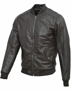 Veste en Cuir Theo marron-Chyston Online