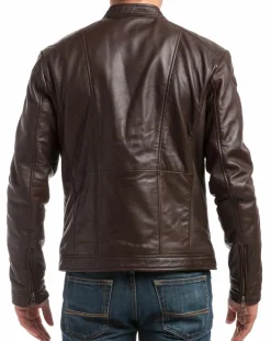 Veste en Cuir Zuzarte marron-Chyston Best