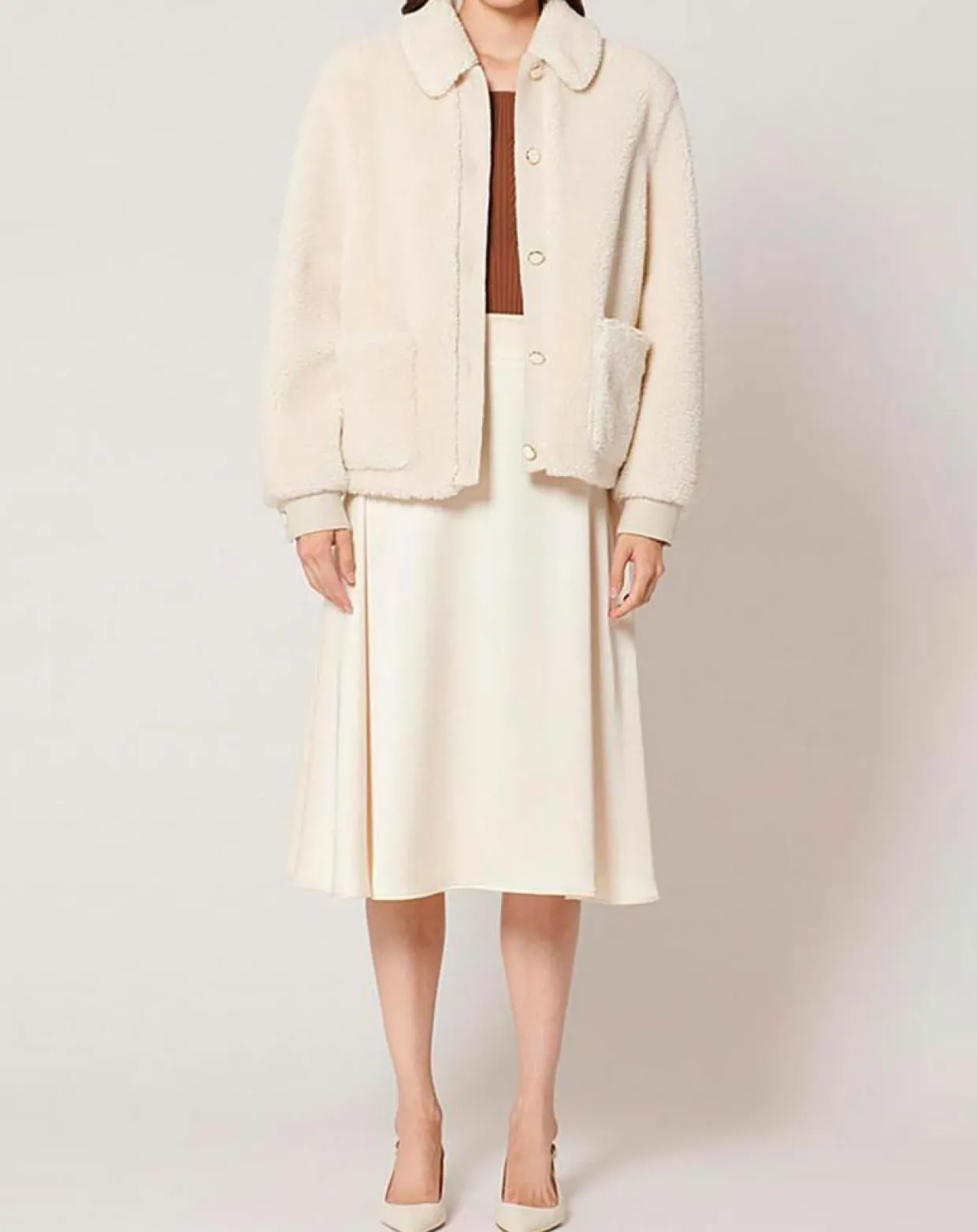 Femme Zapa Vestes, Blousons^Veste en Fausse Fourrure Balian écrue