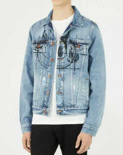 Homme Scotch & Soda Vestes, Blousons^Veste en jean bleue