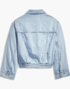 Femme Levi's® Vestes, Blousons^Veste en jean crop Sleeve bleue